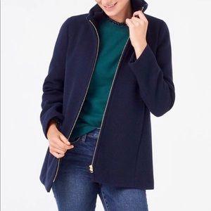 J. Crew Navy Village Coat